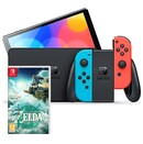 Konsola Nintendo Switch OLED niebiesko-czerwony + The Legend of Zelda