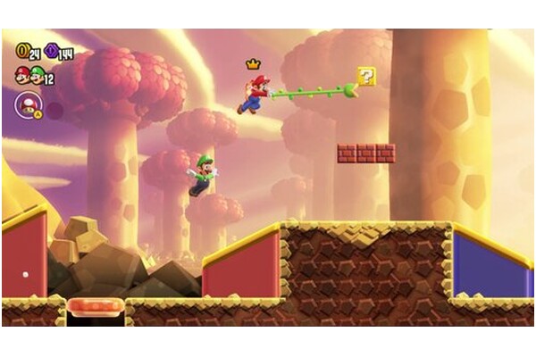 Konsola Nintendo Switch OLED biały + Super Mario Bros Wonder + NINTENDO Switch Online 12 mies
