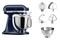 Robot kuchenny KitchenAid 5KSM175PSEIB 300W