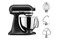 Robot kuchenny KitchenAid 5KSM125EBM 300W