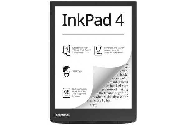 Czytnik PocketBook InkPad 4 32GB czarno-srebrny - bez reklam