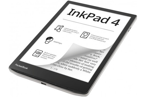 Czytnik PocketBook InkPad 4 32GB czarno-srebrny - bez reklam
