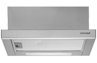 Okap kuchenny wkład - teleskopowy Concept OPV3150 49.5cm srebrny