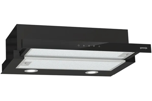 Okap kuchenny wkład - teleskopowy Gorenje TH64E3BG 60.0cm czarny