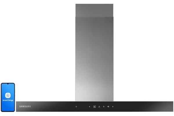 Okap kuchenny Przyścienny Samsung NK36C5703TS 90.0cm stalowo-czarny
