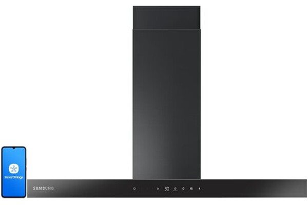 Okap kuchenny Przyścienny Samsung NK36C5703TM 90.0cm grafitowo-stalowy