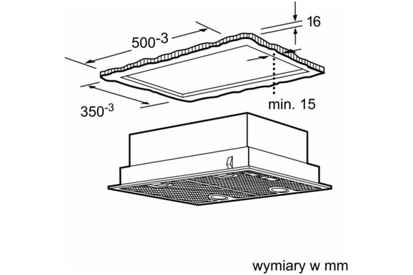 Okap kuchenny Wkład Siemens LB55565 53.0cm srebrny