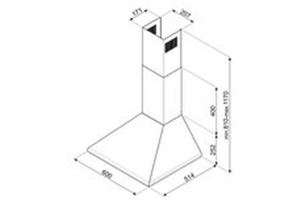 Okap kuchenny Kominowy Smeg KSED65NEE 60.0cm czarny