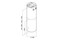 Okap kuchenny wyspowy - tuba VDB Tube 39.0cm czarny