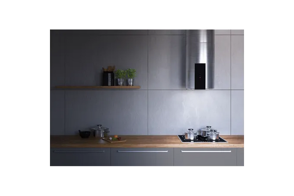 Okap kuchenny Wyspowy VDB Tube IX Glass 39.0cm Inox