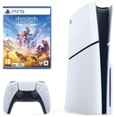 Konsola Sony PlayStation 5 Slim 1024GB biało-czarny + Horizon Zero Dawn Remastered