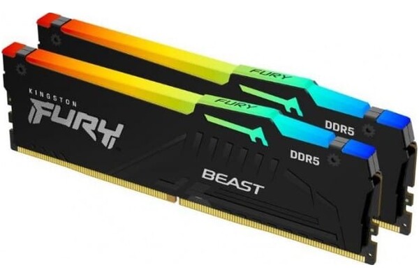 Pamięć RAM Kingston Fury Renegade RGB 64GB DDR5 6000MHz Z radiatorem 1.44V 30CL