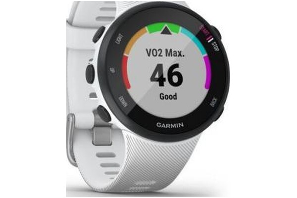 Smartwatch Garmin Forerunner 45S 1.04" biały