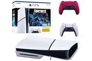 Konsola Sony PlayStation 5 Slim 1TB biało-czarny + pad bezprzewodowy DualSense - 2 szt.