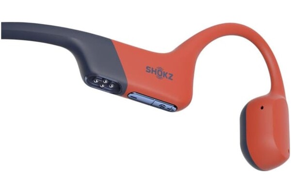 Słuchawki Shokz OpenSwim Pro Przewodnictwo kostne Bezprzewodowe czarno-czerwony