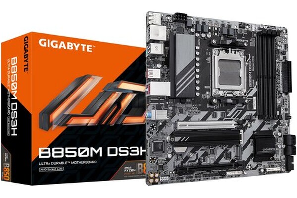 Płyta główna GIGABYTE B850MDS3H Socket AM5 AMD B850 DDR5 microATX