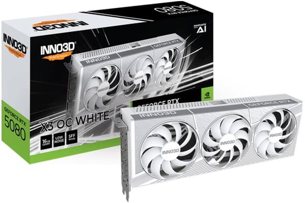 Karta graficzna Inno3D RTX 5080 X3 White OC 16GB GDDR7