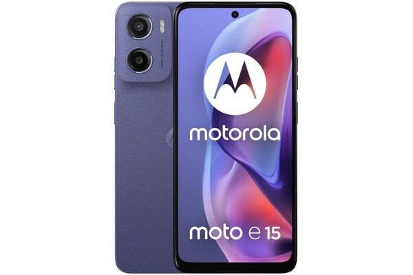 Smartfon Motorola moto e15 fioletowy 6.67" 2.0GB/64.0GB