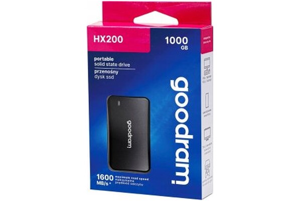 Dysk zewnętrzny SSD GoodRam HX200 1TB złoty