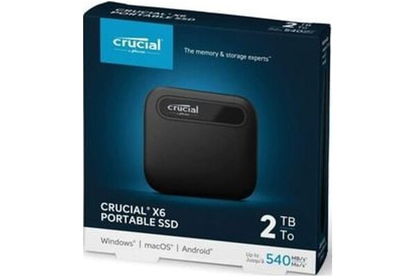 Dysk zewnętrzny SSD Crucial X6 2TB czarny