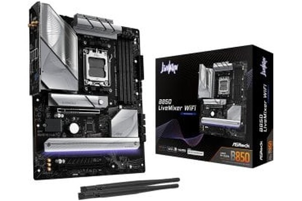Płyta główna ASrock B850 LiveMixer Socket AM5 AMD B850 DDR5 ATX