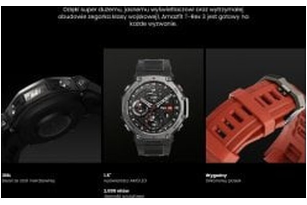 Smartwatch HUAMI Amazfit T-Rex 3 czarny