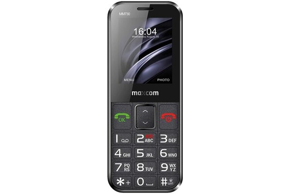 Smartfon MaxCom czarny 2.20" poniżej 0.1GB/poniżej 0.5GB