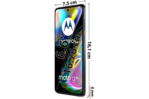 Smartfon Motorola moto g82 5G szary 6.60" 6.0GB/128.0GB