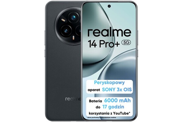 Smartfon realme 14 Pro 5G szary 6.83" 8.0GB/256.0GB