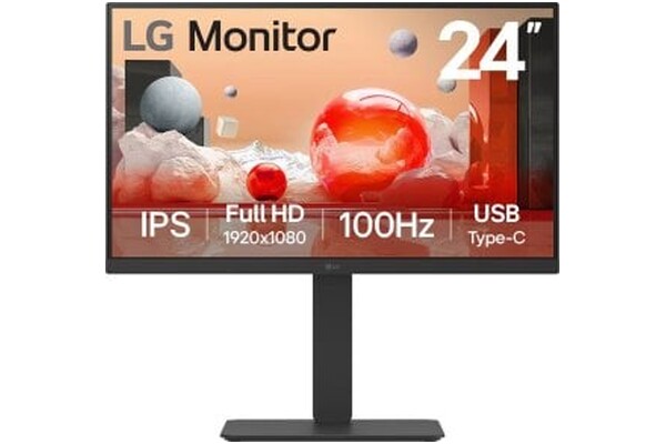 Monitor 23.8" LG 24BA750 czarny