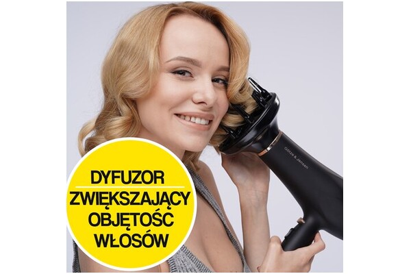 Suszarka GÖTZE & JENSEN HD600 2200W kolor czarny