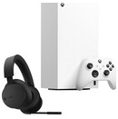 Konsola Microsoft Xbox Series X biały + słuchawki MICROSOFT Bezprzewodowe