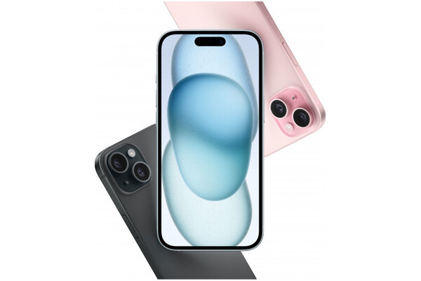 Smartfon Apple iPhone 15 czarny 6.10" 128.0GB
