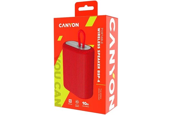 głośnik Bluetooth Canyon BSP4 czerwony