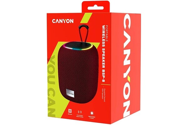 głośnik Bluetooth Canyon BSP8 czerwony
