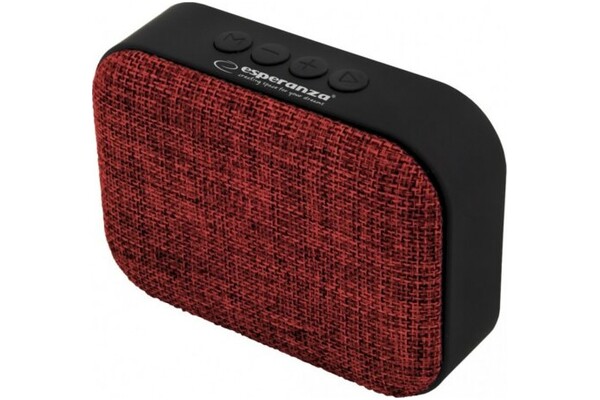 głośnik Bluetooth Esperanza EP129R czerwono-czarny