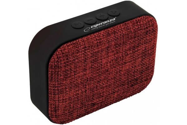 głośnik Bluetooth Esperanza EP129R czerwono-czarny