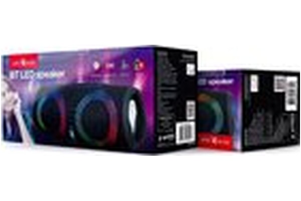 głośnik Bluetooth Gembird SPKBTLED02 czarny