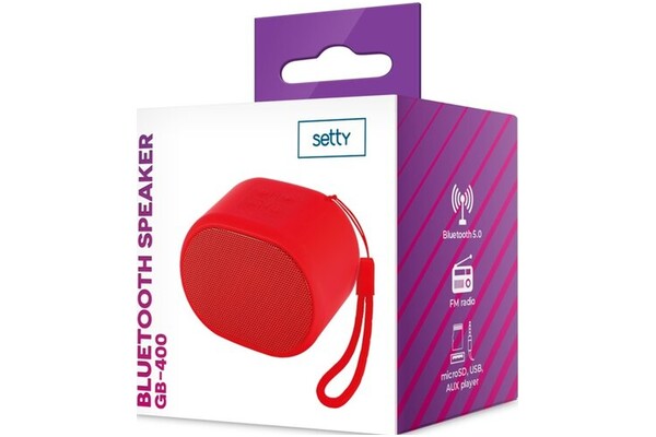 głośnik Bluetooth Setty GB400 czerwony