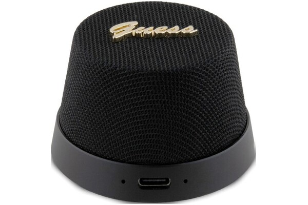 głośnik Bluetooth Guess Magnetic Script Metal czarny