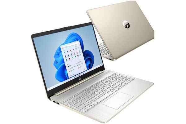 Laptop HP 15s 15.6" Intel Core i3 1115G4 INTEL UHD 8GB 256GB SSD Windows 11 Home złoty