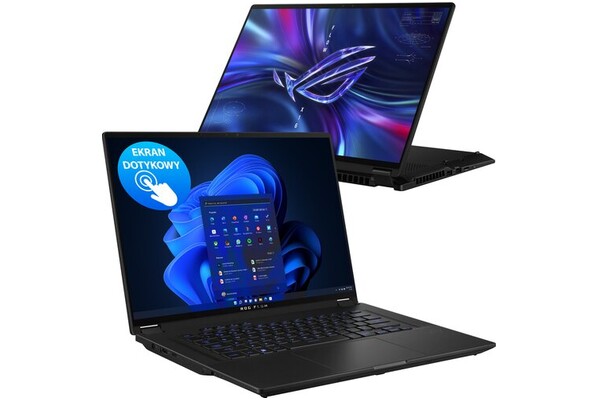 Laptop ASUS ROG Flow X16 16.0" AMD Ryzen 9 6900HS NVIDIA GeForce RTX 3070 Ti 32GB 1024GB SSD Windows 11 Home szary