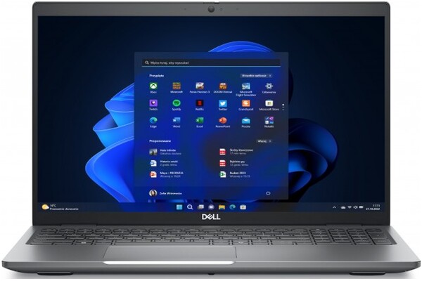 Laptop DELL Precision 3591 15.6" Intel Core Ultra 7 155H NVIDIA GeForce RTX A1000 16GB 512GB SSD Windows 11 Professional szary