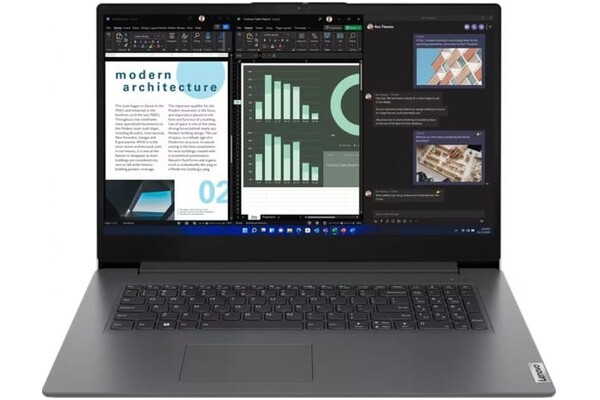 Laptop Lenovo V17 17.3" Intel Core i7 1355U INTEL Iris Xe 16GB 512GB SSD Windows 11 Professional szary