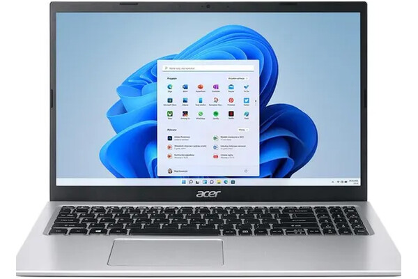 Laptop ACER Aspire 3 15.6" Intel Core i3 1115G4 INTEL Iris Xe 8GB 512GB SSD Windows 11 Home srebrny