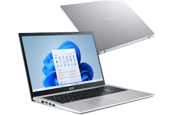Laptop ACER Aspire 3 15.6 Intel Core i3 1115G4 INTEL UHD 8GB 256GB SSD Windows 11 Home S srebrny