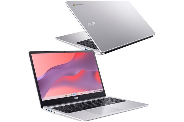 Laptop ACER Chromebook 315 15.6" Intel Pentium INTEL UHD 8GB 128GB SSD chrome os srebrny