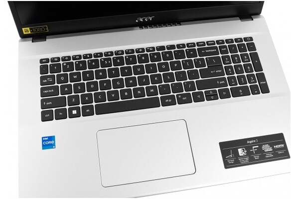 Laptop ACER Aspire 3 17.3" Intel Core i5 1235U INTEL Iris Xe 32GB 512GB SSD srebrny