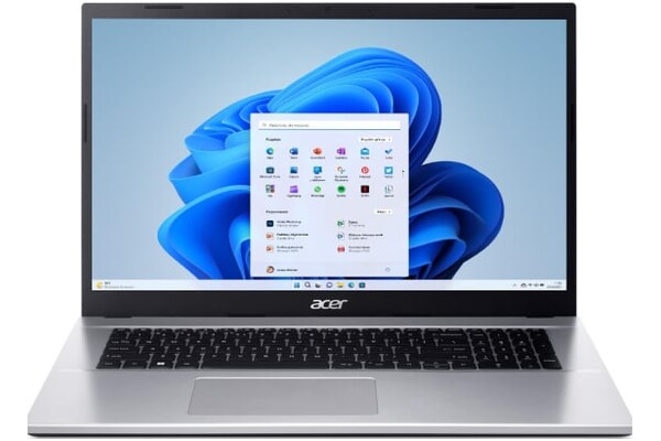 Laptop ACER Aspire 3 17.3" Intel Core i3 1215U INTEL UHD 8GB 512GB SSD M.2 Windows 11 Home srebrny