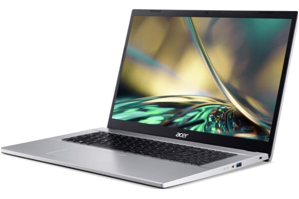 Laptop ACER Aspire 3 17.3" Intel Core i3 1215U INTEL UHD 8GB 512GB SSD M.2 Windows 11 Home srebrny